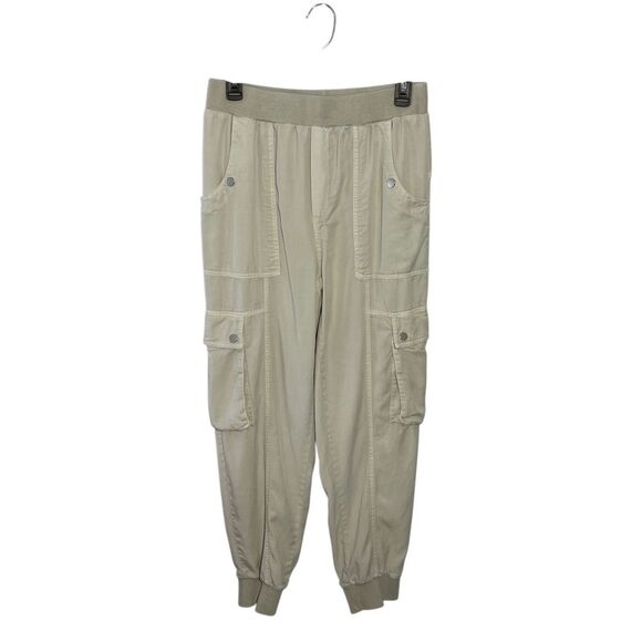 Anthropologie light khaki cargo joggers - S - Picture 1 of 8